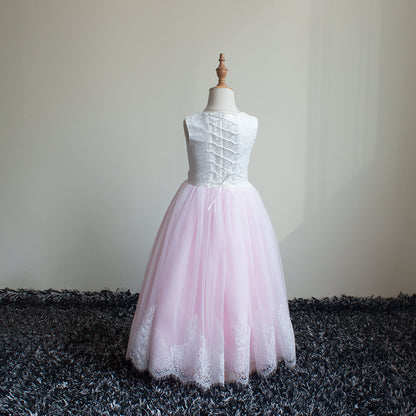 Sleeveless Lace Show Birthday Wedding Dress