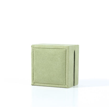 Grass Green Flannel Ring Bracelet Ornament Gift Box