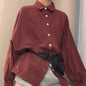 Loose Plus Size Mid-length Long-sleeved Student Plaid Shirt Female Jacket