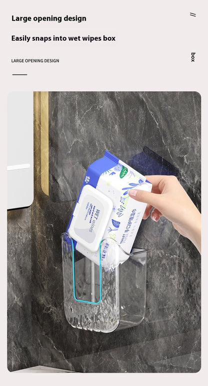 Punch-free Light Luxury Wall-mounted Wipes Storage Box