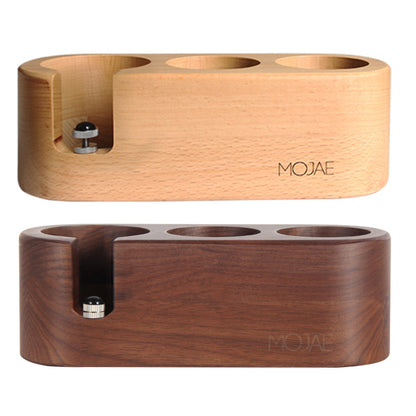 Solid Wood Coffee Press Powder Seat Filling And Pressing Base Handle Support Frame