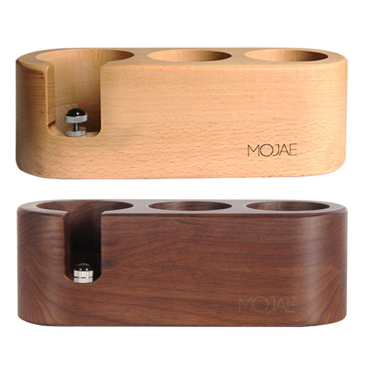 Solid Wood Coffee Press Powder Seat Filling And Pressing Base Handle Support Frame