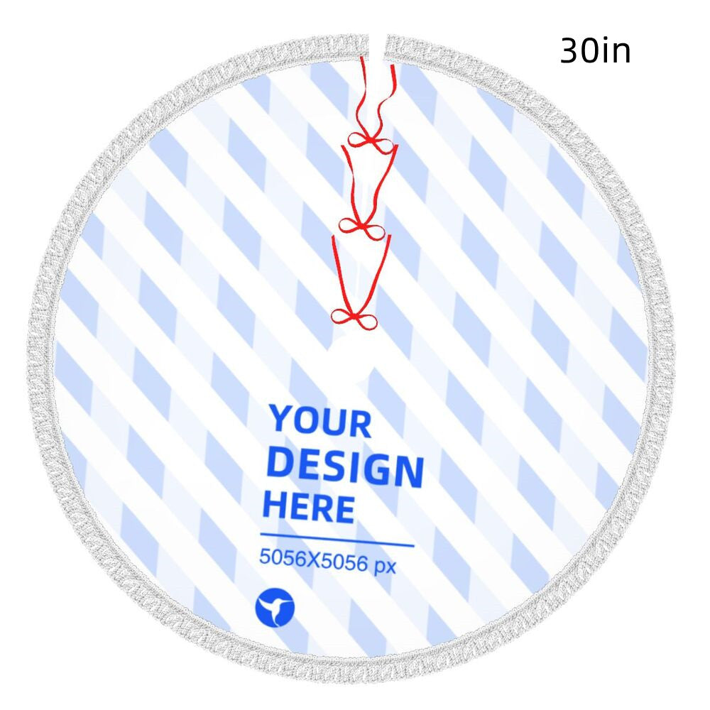 Create Your Own Fringed Edge Christmas Tree Padded Apron