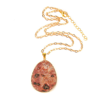 Fashion New Product Temperament Natural Amethyst Cluster Necklace