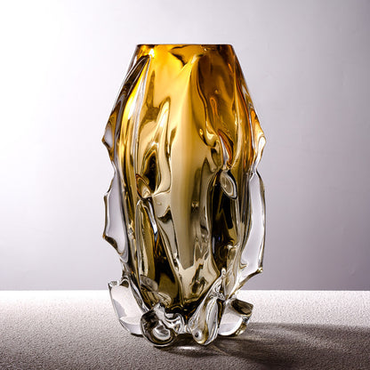 Creative Crystal Glass Vase Flower Arrangement Art Ornaments