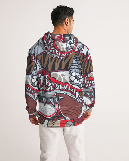 20 cool dragon red design Men's All-Over Print Hoodie