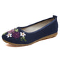 Ethnic Style Embroidered Shoes Flat Linen Women - FLIPSTYLEZLLC
