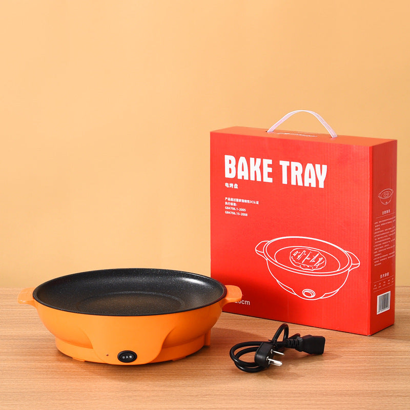 Multifunctional Electric Barbecue Grill Portable Meat Roasting Pan