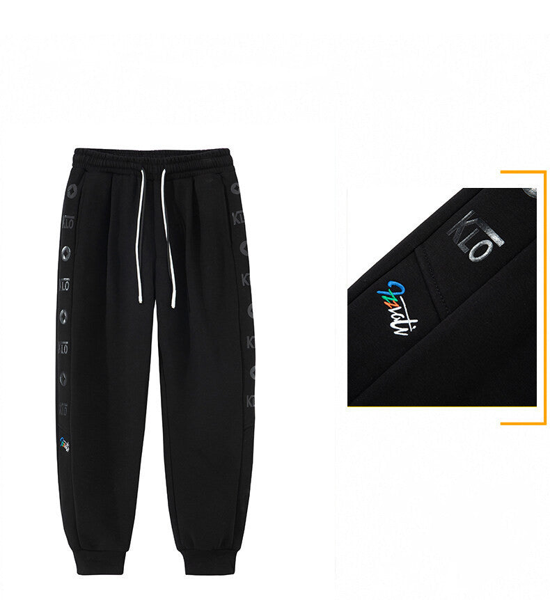 Fleece Men's Sweatpants Fashion Plus Size Sports