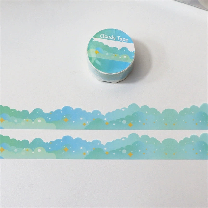 Ins Cute Stars And Clouds Border Decoration And Paper Tape