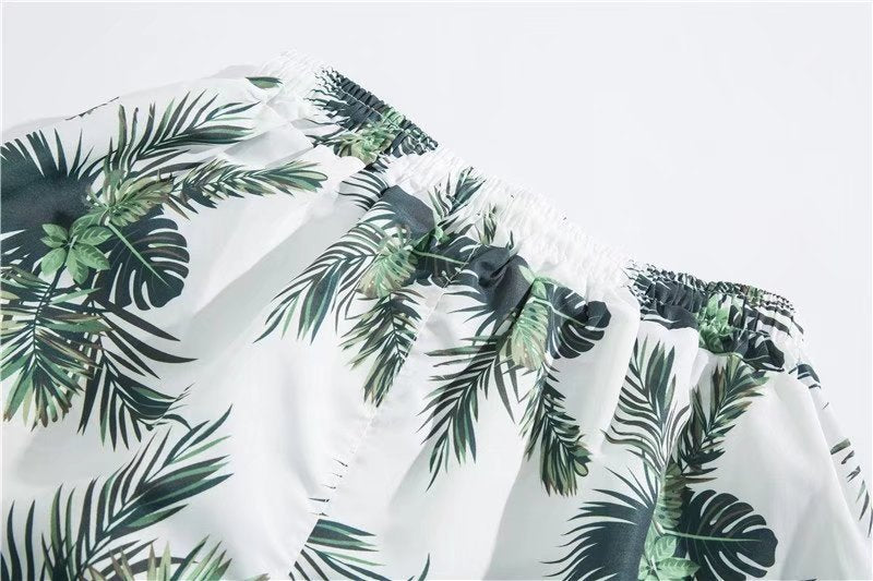 Men's Shorts Shirt Trendy Summer Loose Casual Two-piece Suit