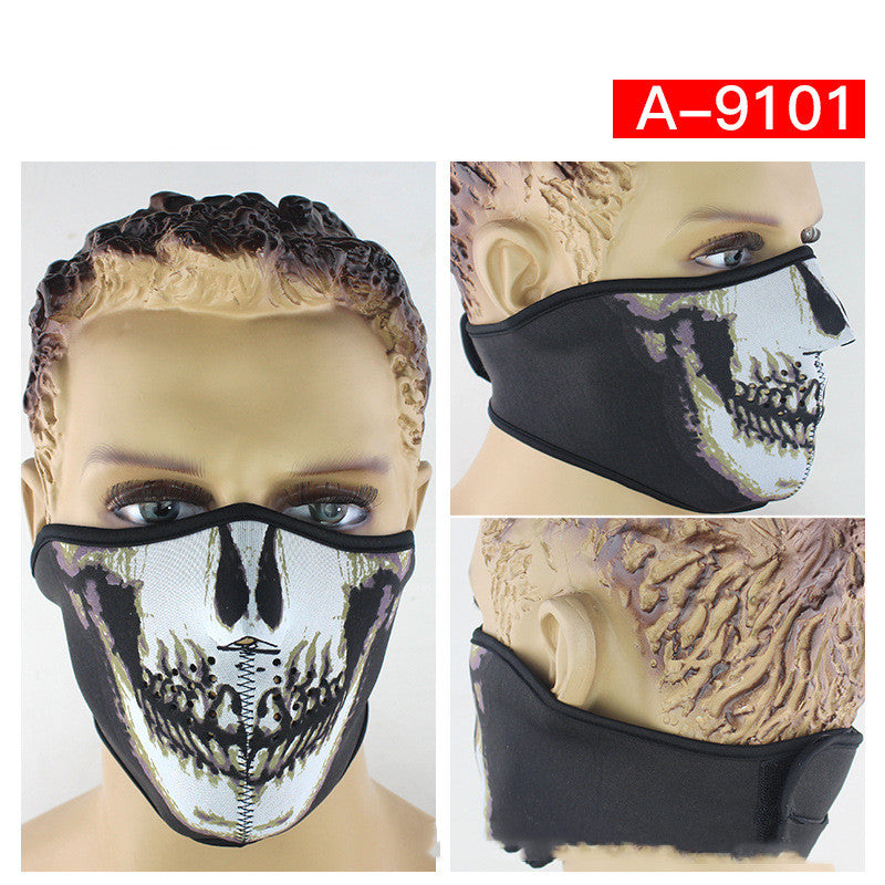 Cycling Skeleton Halloween Mask Mountaineering Ski