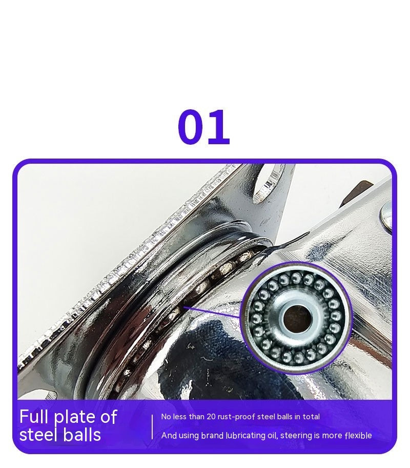 Shopping Cart Universal Belt Bearing Casters