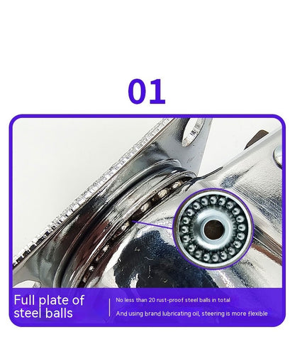 Shopping Cart Universal Belt Bearing Casters