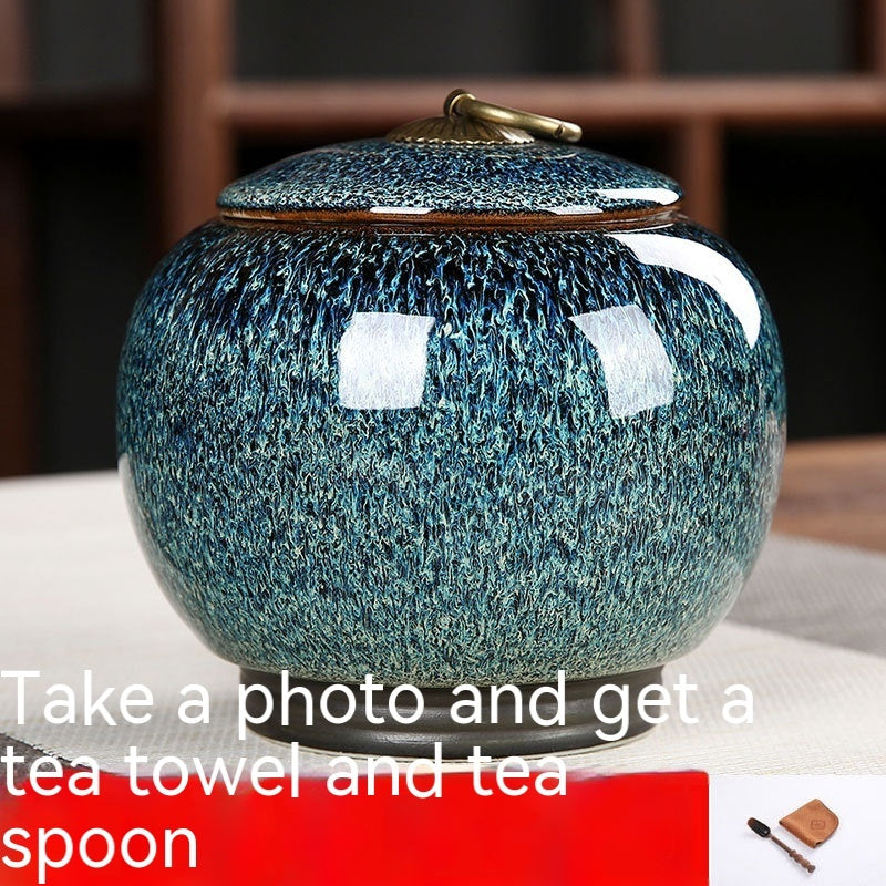 Ceramic Creative Pu'er Tieguanyin Tea Fruit Storage Jar