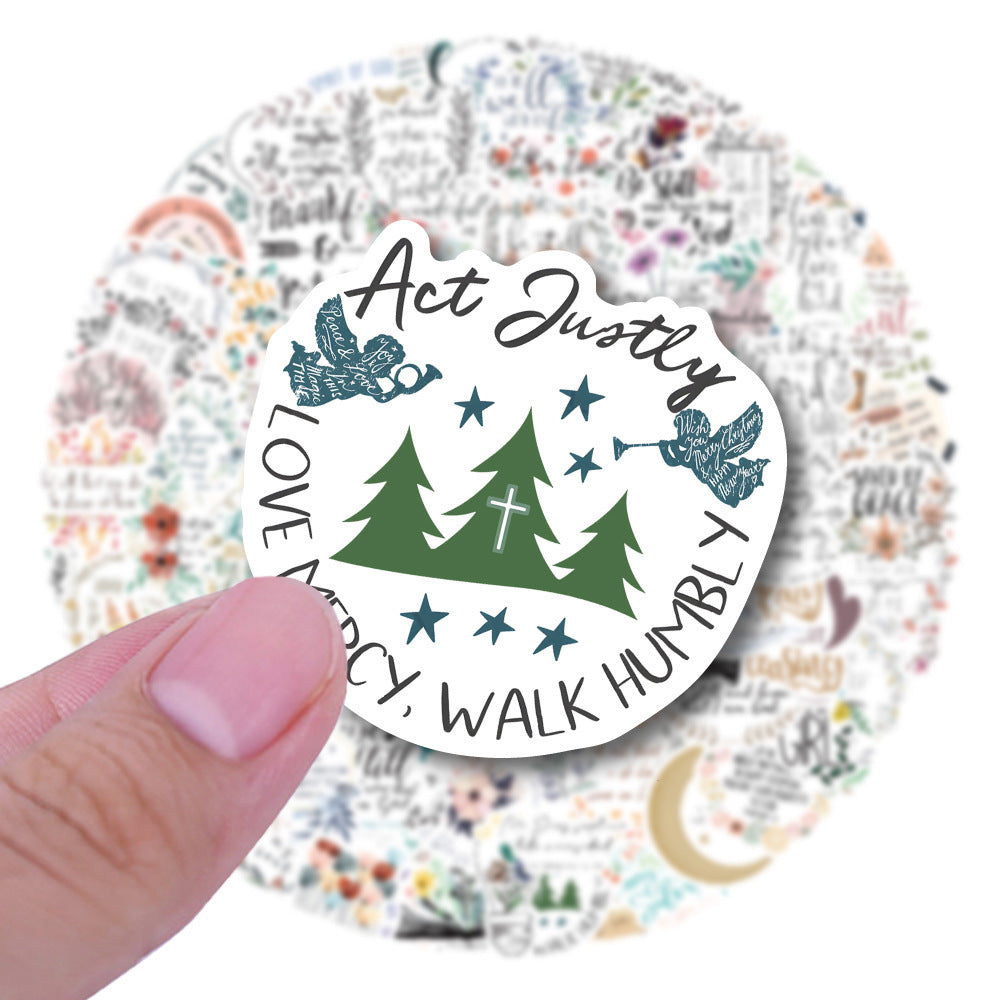 Cross-border Bible Graffiti Notebook Luggage Scooter Waterproof Stickers