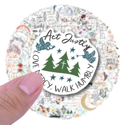 Cross-border Bible Graffiti Notebook Luggage Scooter Waterproof Stickers