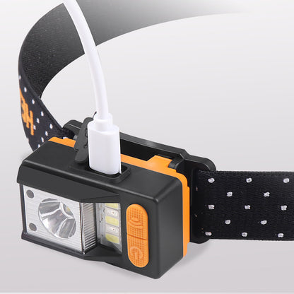 Rechargeable Built-in Fixed-focus Sensor Headlight