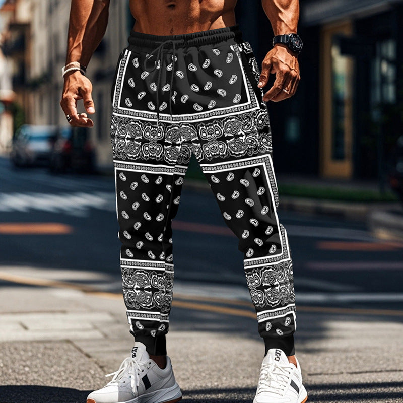 Men's 3D Printing Fashion Track Pants