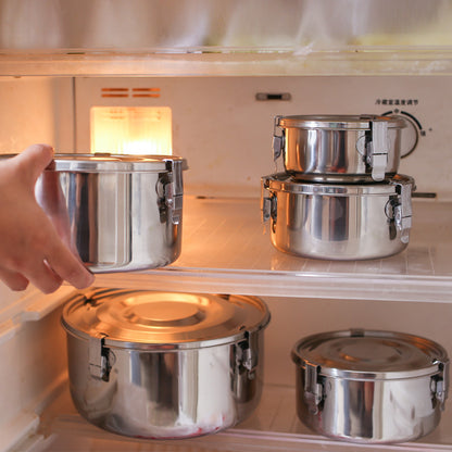 Stainless Steel Food Grade Thickened Seal With Lid Large Capacity Lunch Box