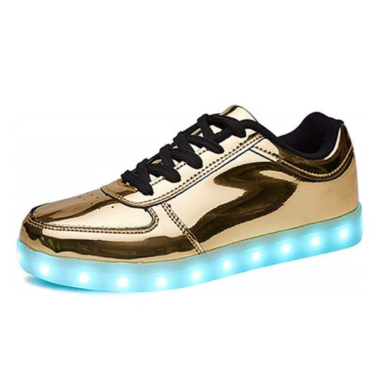 Fashion LED Light Men And Women Student Board Shoes USB Charging Luminous