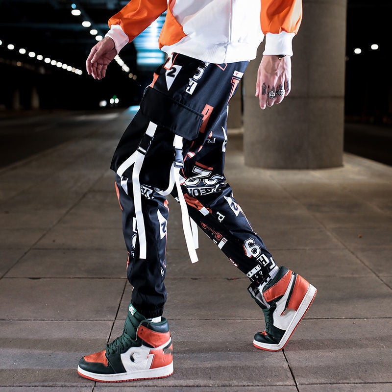 Overalls men's cropped casual pants