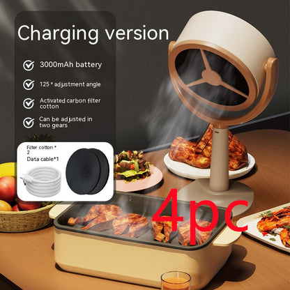 Household Small Desktop Range Hood Mini Portable Desktop Large Wind Power