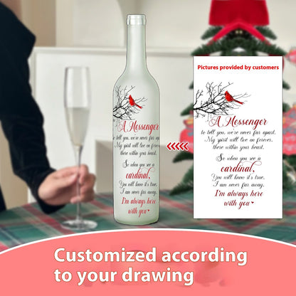 Customized  Glass Bottle Birthday Gift