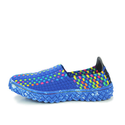 Braided Shoes Men's Casual Sports Shoes Elastic Loafers