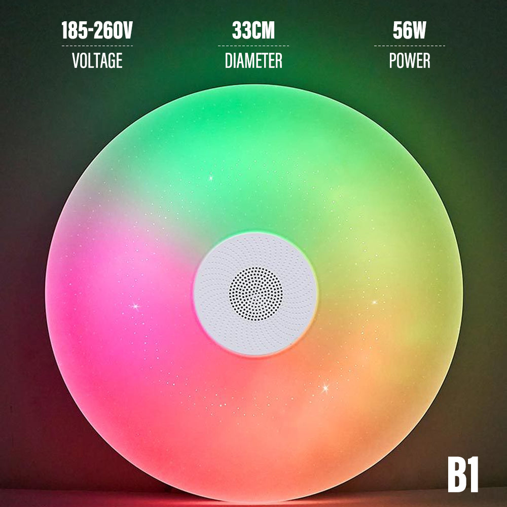 Bluetooth Ceiling Lamp Intelligent RGB Colorful Music - FLIPSTYLEZLLC