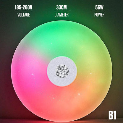 Bluetooth Ceiling Lamp Intelligent RGB Colorful Music - FLIPSTYLEZLLC