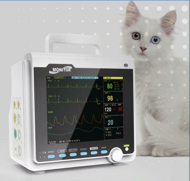 Veterinary PET Vet Patient Monitor Multiparameter ICU Machine Big Screen 6 Parameters