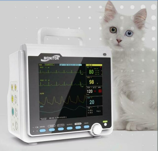 Veterinary PET Vet Patient Monitor Multiparameter ICU Machine Big Screen 6 Parameters