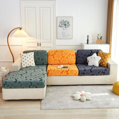 Cross Border High Elastic Knitted Sofa Cushion Cover Three-dimensional Jacquard