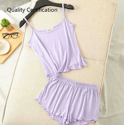 Loose Soft Pajamas Home Clothes 2 Piece Set Sleepwear