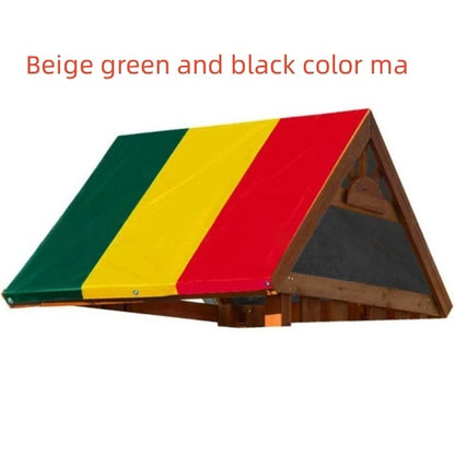 Color-blocking outdoor children's playground canopy cover