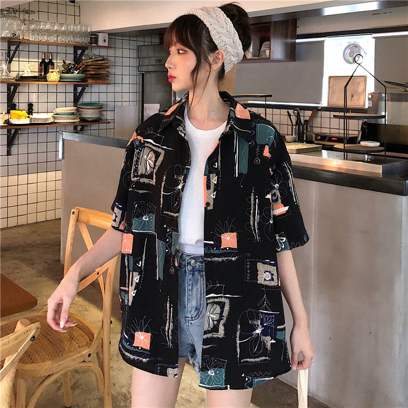 Hong Kong Fenghua shirt women''s short sleeve retro polo shirt