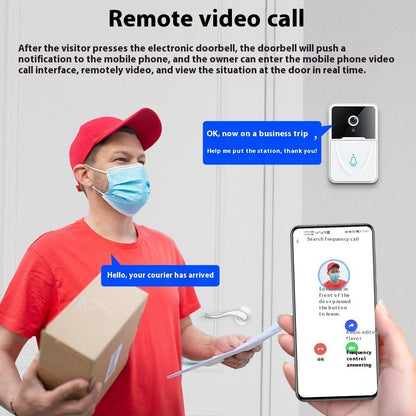 X3 Low-power Lithium Battery Visual Doorbell HD Night Vision Monitoring
