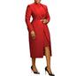 Back Slit Suit Vest Two-piece Set