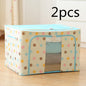Steel Frame Storage Box Oxford Cloth Sorting Box Quilt Storage Box Folding Wardrobe Cloth Art Extra Large Storage Bag with Cover
