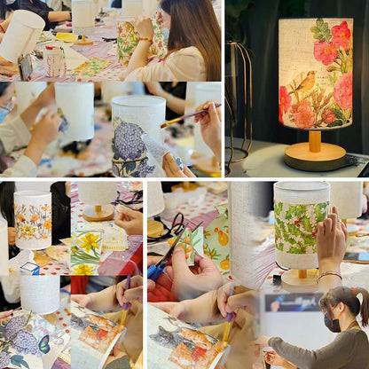 Handmade DIY Table Lamp Dry Flower Material Pack