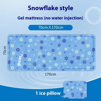Gel Ice Pad Mattress Cooling Single PVC Cushion