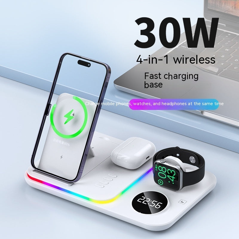 30W Multifunctional Three In One Wireless Magnetic Suction