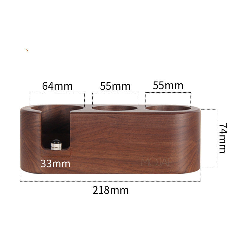 Solid Wood Coffee Press Powder Seat Filling And Pressing Base Handle Support Frame