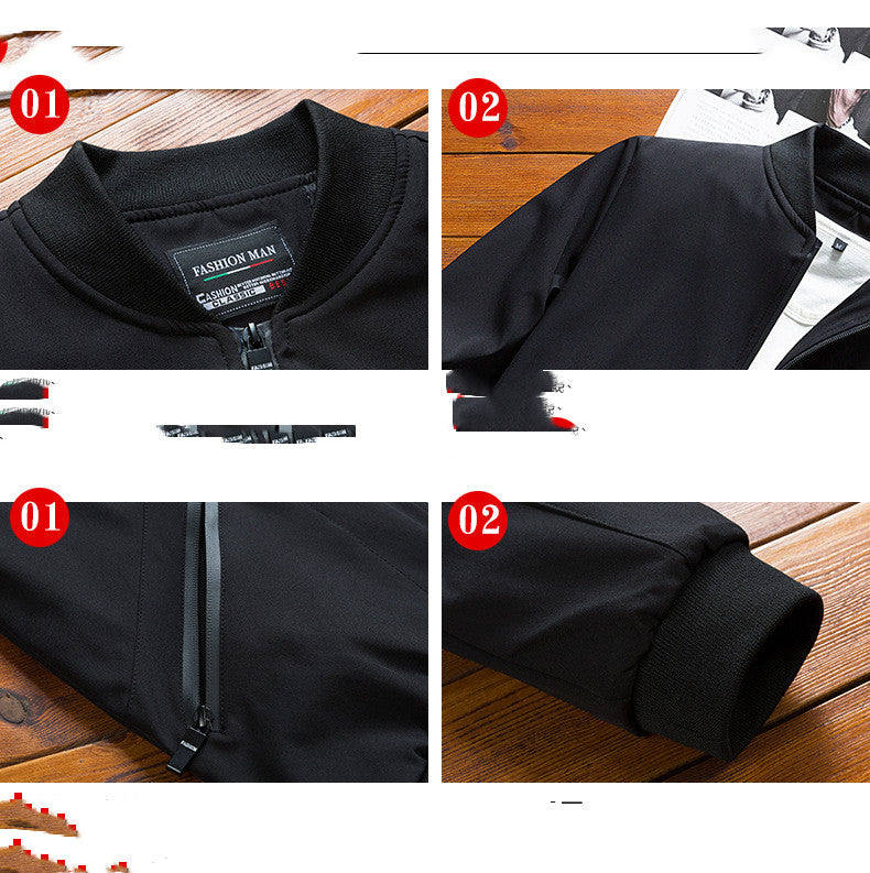 Casual sporty Men's Plus Size Polyester Jacket