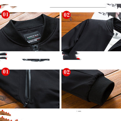 Casual sporty Men's Plus Size Polyester Jacket