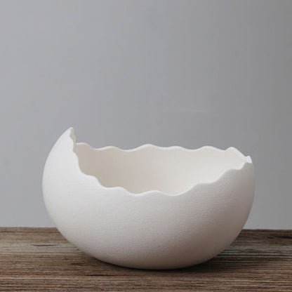 Eggshell Living Room Ceramic Hydroponic Vase Pot Desktop Flower Small And Simple Indoor Green Dill