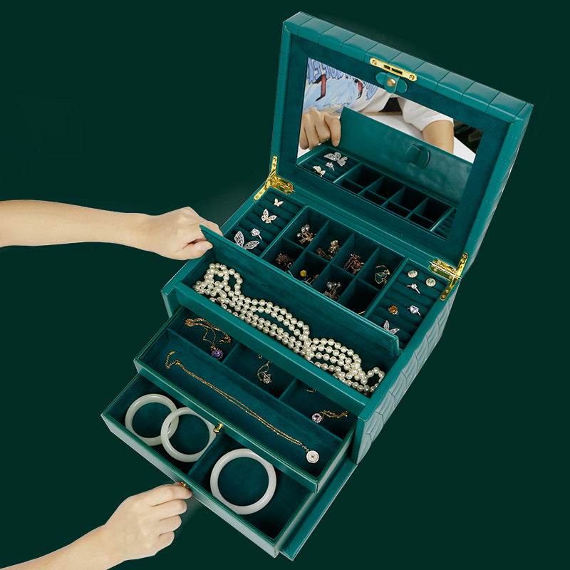 Necklace Hollow Buckle Jewelry Bracelet Lid Gift Box