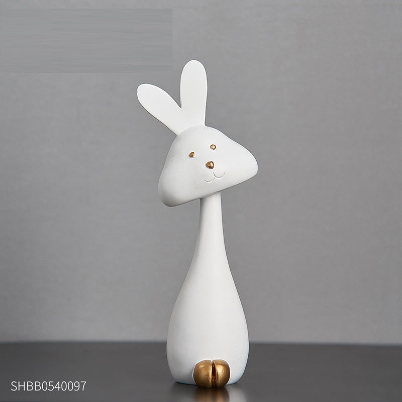 Creative Home Bedroom Rabbit Living Room Wine Cabinet TV Cabinet Decoration