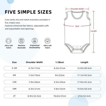 Create Your Own Soft And Skin-friendly Baby Cotton Sleeveless Romper